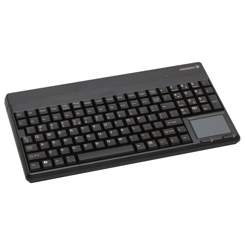 Cherry SPOS 62401 Compact QWERTY Keyb Tchp USB Bl – POS Prog. Qwerty Keyboard | ACP Online
