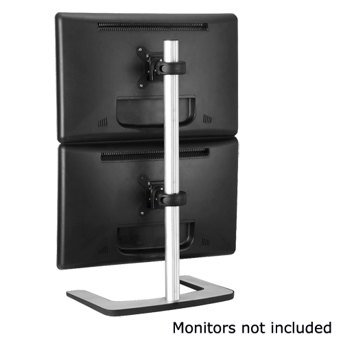 Atdec Freestanding Double Vertical Polished – Monitor Accessories | ACP Online