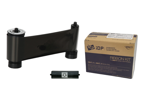 Resin Black Ribbon /w cleaning roller 1200 crd/Rol, 659383, SS-IDDC-s-K – Card Printer Ribbons | ACP Online