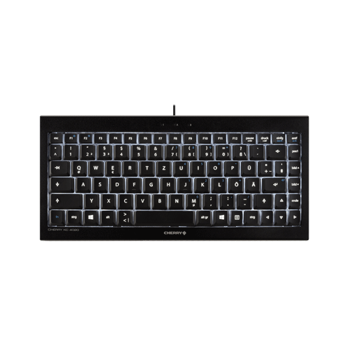 Cherry KC-4020 Compact Backlit keyb USB Blk – Business PC Keyboards | ACP Online