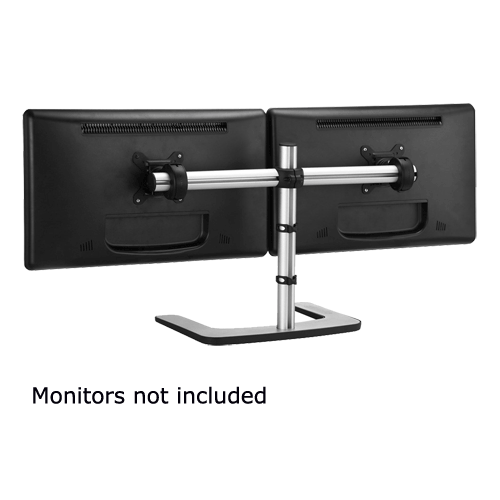 Atdec Freestanding Double Horizontal Polished – Monitor Accessories | ACP Online