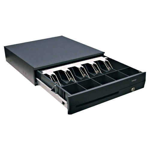 Posiflex CR-4100 G2 Cash Drawer Black, USB – Standard Cash Drawers | ACP Online