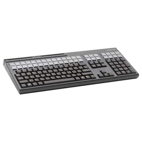 Cherry LPOS 71410 QWERTY Keyb /w MSR USB Black – POS Prog. Qwerty Keyboard | ACP Online
