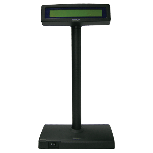 Pole Display PD300 2x20 LCD /w Stand & PS USB Blk – Pole Displays | ACP Online