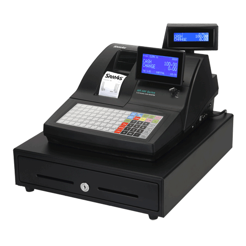 Sam4s NR-520 2-station Thermal ECR/Flat Keyboard – Mid Range ECR | ACP Online